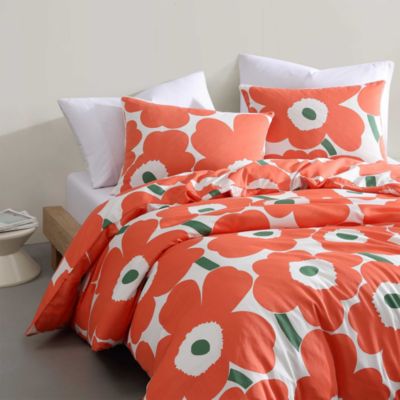 Marimekko - Unikko Cotton Sateen Floral Duvet Cover Set