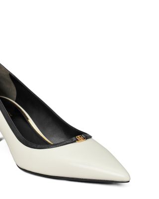 Women's Double T Buckle Kitten Pumps