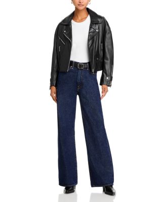 Ribcage High Rise Wide Leg Jeans in Shaded