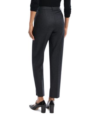 Wool High Waisted Tapered Pants