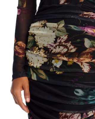 Lexington Floral High Neck Gown