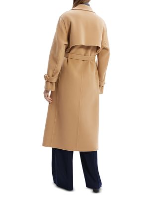 Theory New Divide Double Face Double Breasted Trench Coat