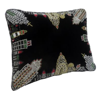 Sudha Pennathur New York City Skyline Velvet Pillow