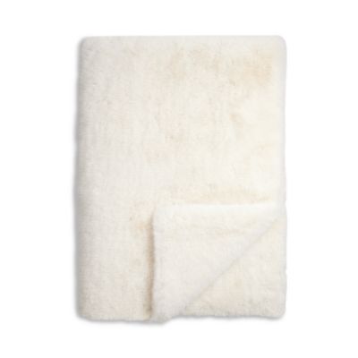 AQUA - Big Rabbit Double Sided Faux Fur Throw Blanket - Exclusive