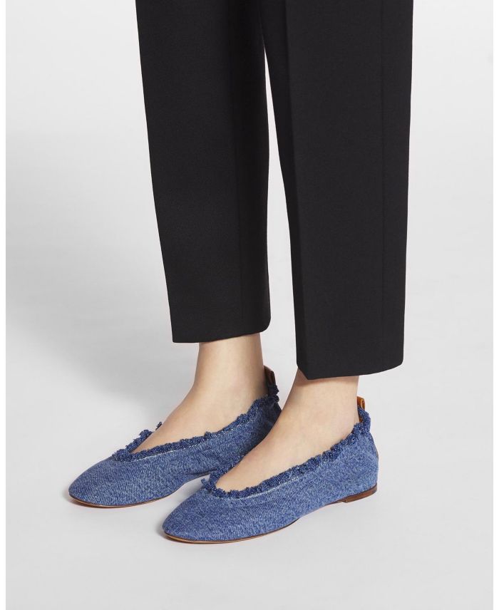 Women's The Ballerina Flat Denim