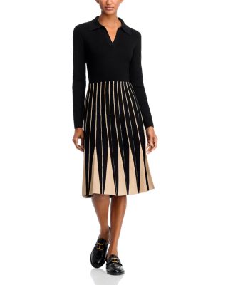 T Tahari - Pleated Sweater Dress - Exclusive