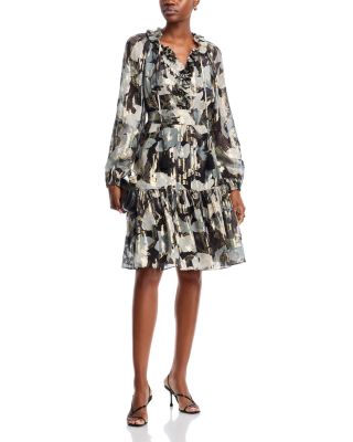 Jenson Metallic Silk Dress