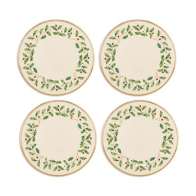 Holiday Dinnerware Dinner Plates, Set of 4