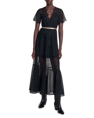 black lace dress with black tights Black Lace Dress · Gigi by Junie · Made in London – JUNIE main image 0