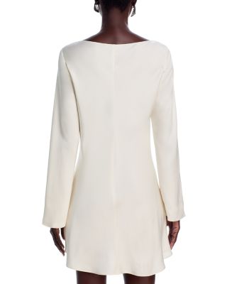 Ennis Satin Bell Sleeve Mini Dress