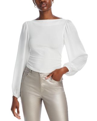 Bella Dahl - Ruched Waist Flowy Sleeve Top