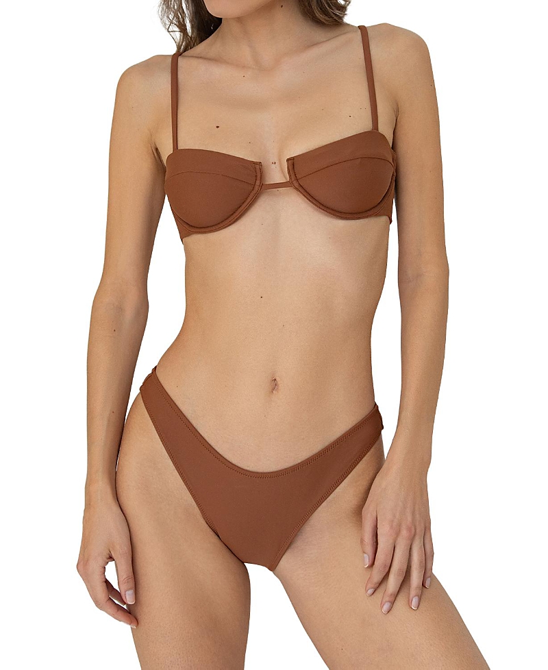 Bright Swimwear Lola Bottom In Brown