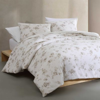 Eternity Floral Cotton Gauze 3 Piece Comforter Set, Queen