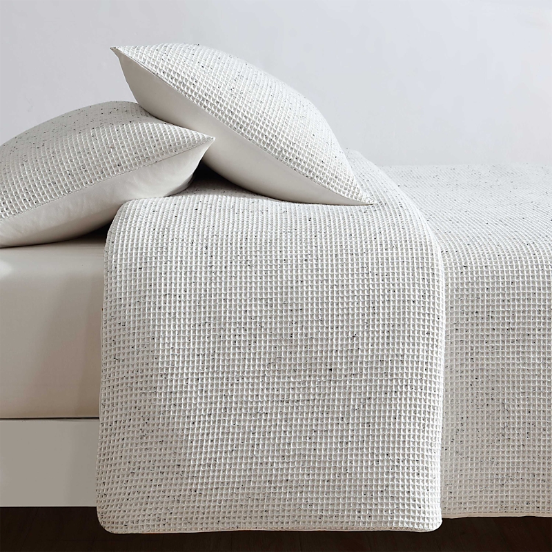 Calvin Klein Speckled Waffle Cotton 3 Piece Duvet Cover Set