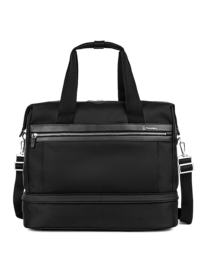 Shop Travelpro Platinum Elite Drop-bottom Weekender In Shadow Black