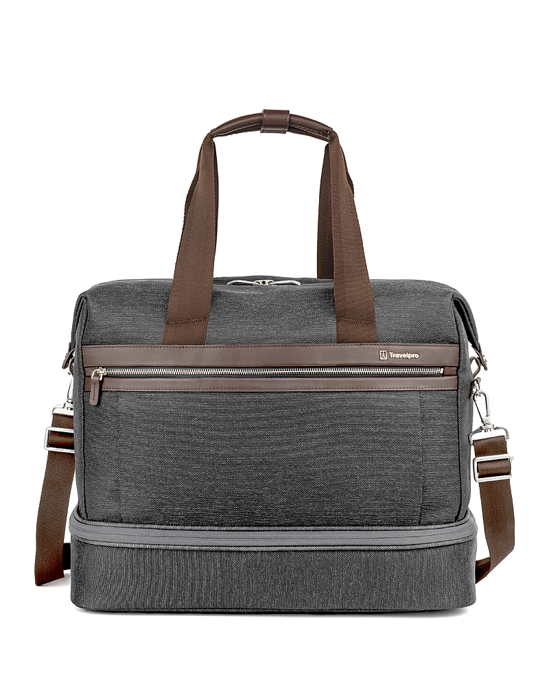 Travelpro Platinum Elite Drop-bottom Weekender In Vintage Grey
