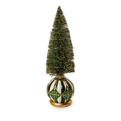 Mackenzie-Childs Emerald Luxe Illuminated Bottle Brush Tree, 12.5
