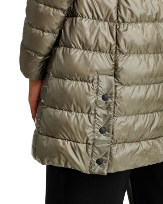 Cypress Hooded Mid-Length Down Coat - Black Label