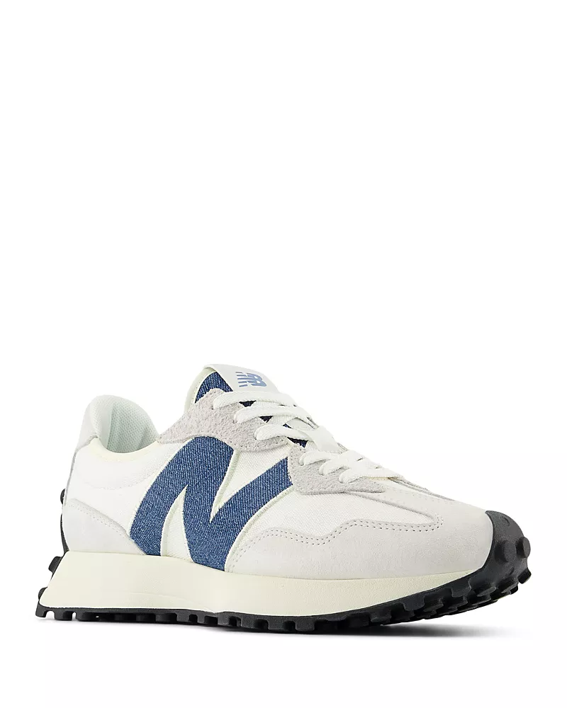 New Balance Women's 327 Gray Lace Up Sneakers