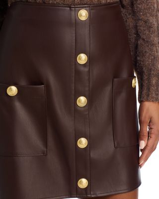 Truman Faux Leather Mini Skirt - Exclusive