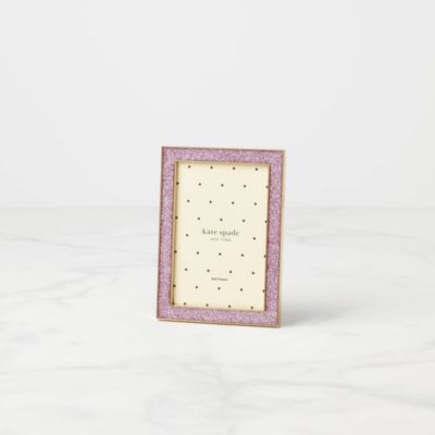 Sitting Pretty 4" x 6" Pink Glitter Frame