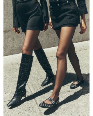 Women's Heris Studded High Heel Boots - Exclusive