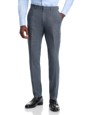 HUGO - Hesten Plaid Extra Slim Fit Suit Pants