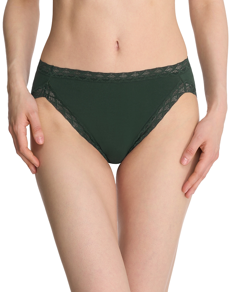 Natori Bliss Cotton French Cut Briefs In Dark Forest