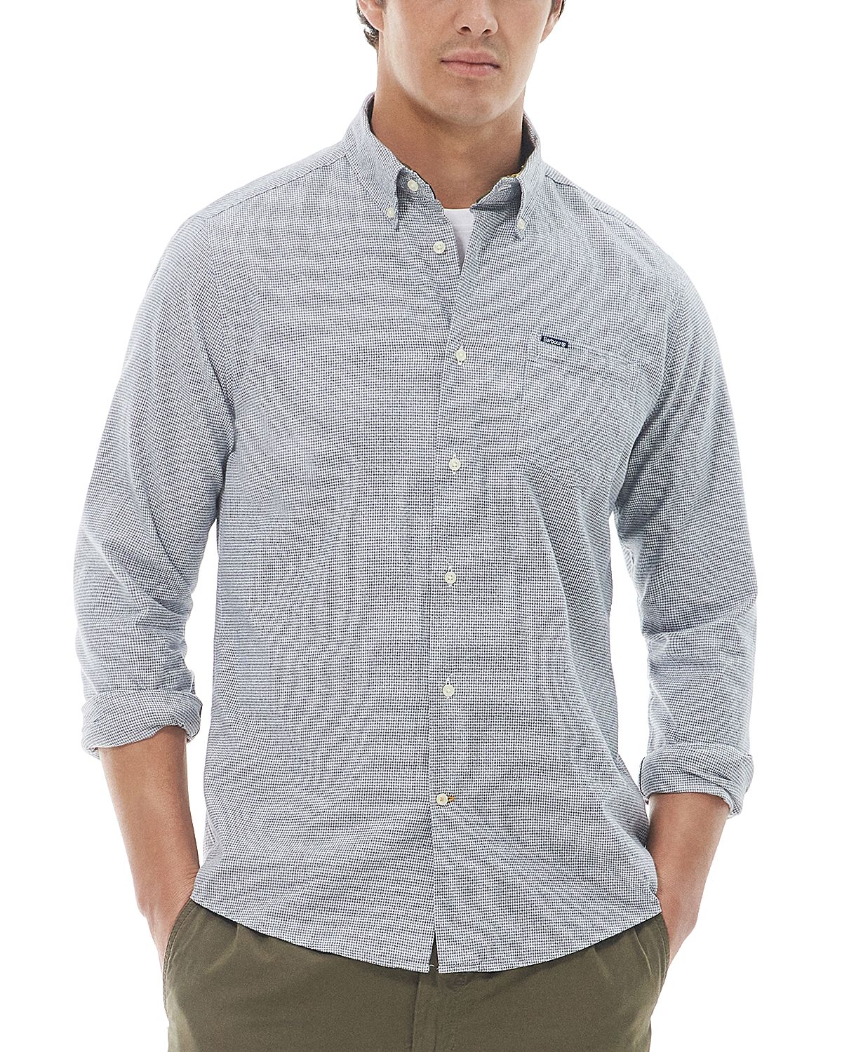 Barbour Turner Tailored Fit Houndstooth Shirt