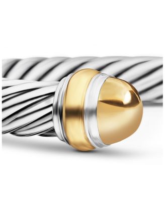 Cable Classic Bracelet with 14K Yellow Gold, 7mm