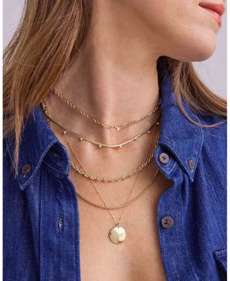 14k Yellow Gold Graduated Diamond Snake Chain Necklace, 16"