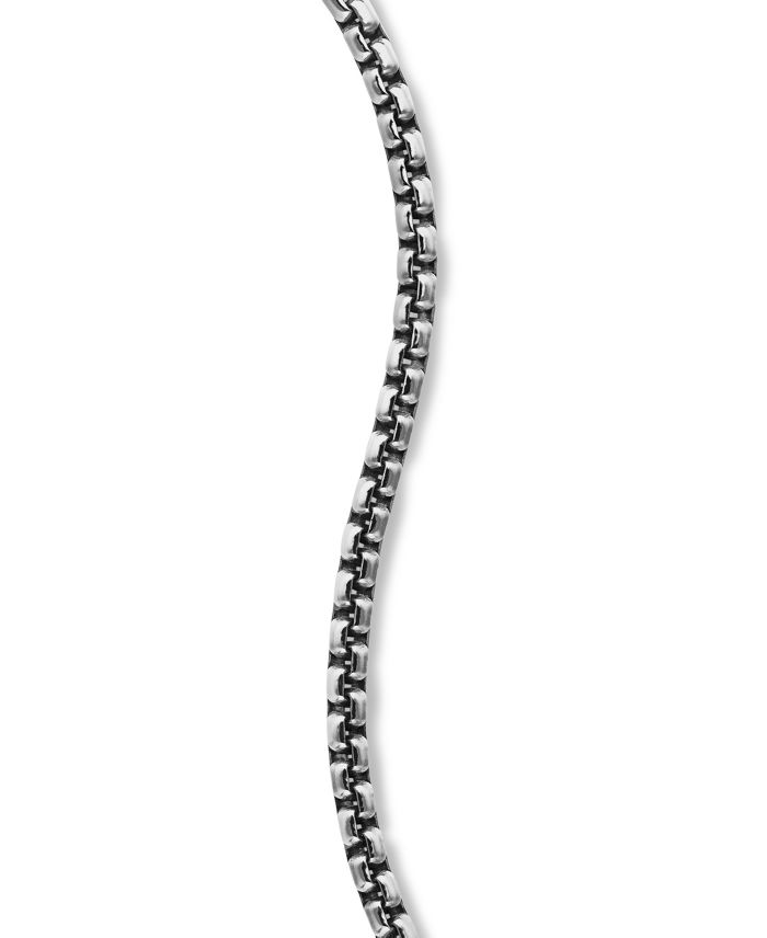 Men's Box Chain Bracelet Sterling Silver