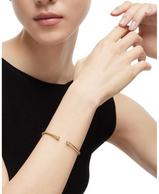 Classic Cablespira&reg; Bracelet in 18K Yellow Gold with Diamonds, 3mm