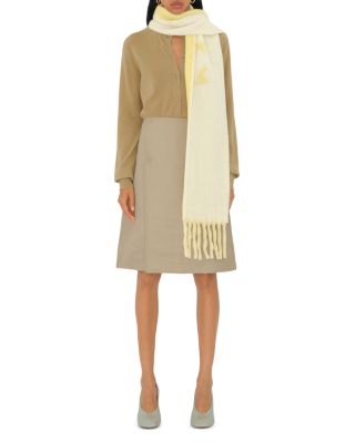 Reversible Logo Wool Blend Scarf