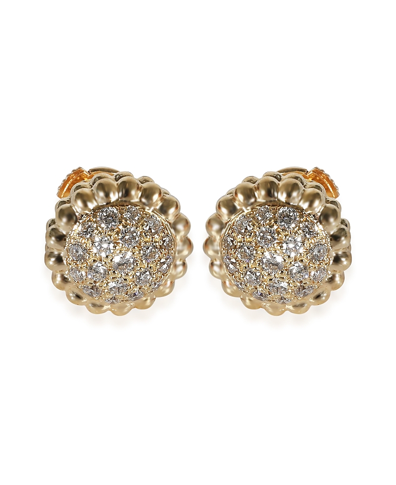 Pre-owned Pre-owned Van Cleef & Arpels Van Cleef & Arpels Perlee 18k Gold Earrings