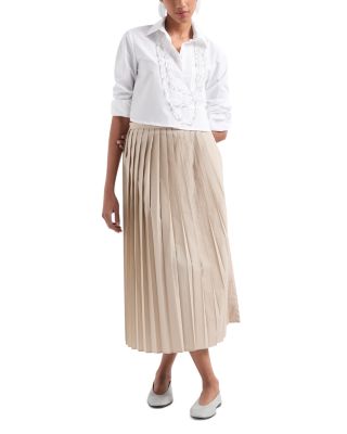 Pleated Midi Skirt