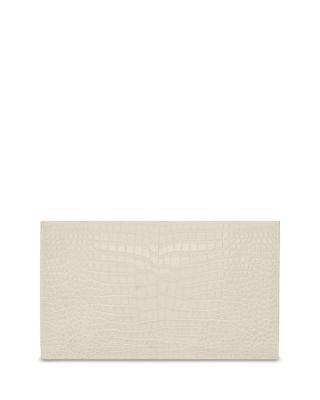  Uptown Clutch In Croc-Embossed Leather
