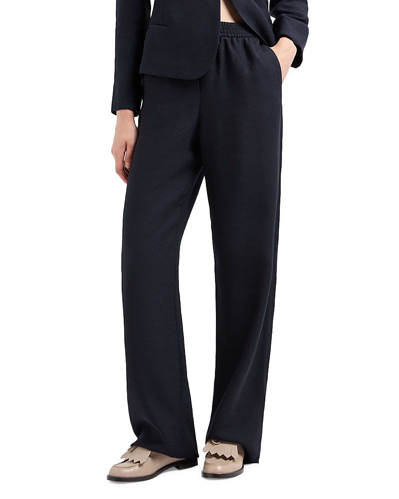 Emporio Armani Pull On Pants In Night Sky