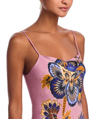 Floral Pink Slip Maxi Dress