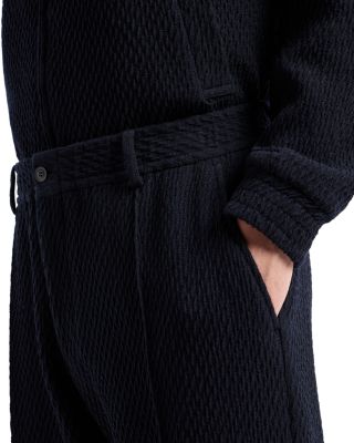 3D Effect Virgin Wool Stretch Jersey Trousers