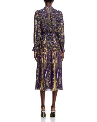 elie tahari aimee summer palace print midi dress Elie Tahari The Aimee Tiered Floral-Print Midi Dress