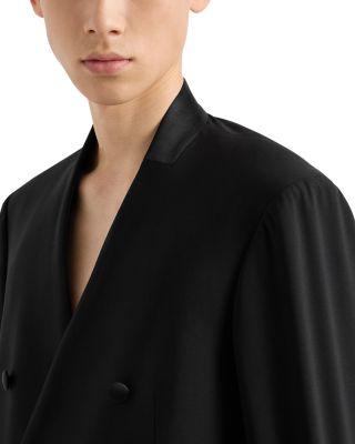 Modern Fit Bi Stretch Tropical Weave Double Breasted Sport Coat