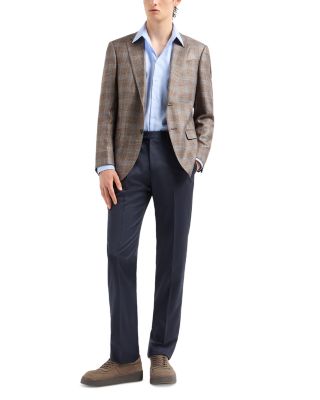 Plaid Single Breasted Blazer