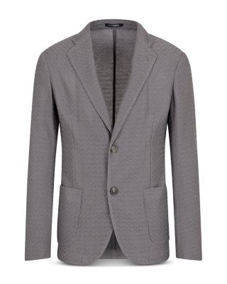 Modern Fit Ultra Lightweight Wool Jacquard Knit Sport Jacket