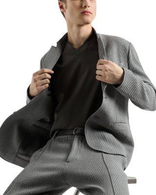 Textured Stretch Blazer