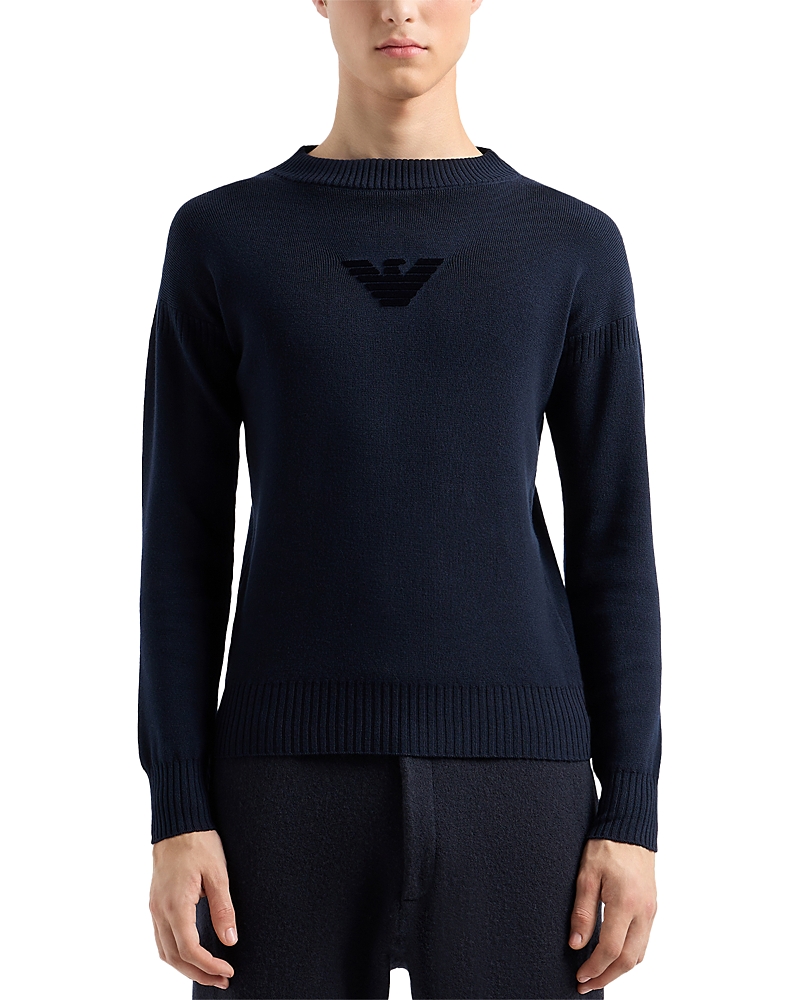 Emporio Armani Embroidered Eagle Logo Sweater