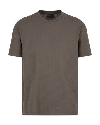 Cotton Jersey Diamond Jacquard Tee