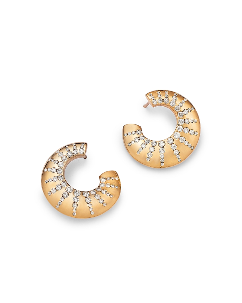 Bloomingdale's Fine Collection 14k Yellow Gold Diamond Earrings, 1.06 Ct. T. W. In Gold
