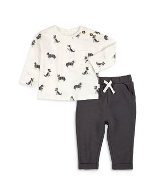 FIRSTS by petit lem - Boys' Australian Shepherd Print Top & Pants Set - Baby