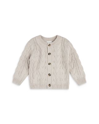 FIRSTS by petit lem - Unisex Cable Knit Cardigan Sweater - Baby